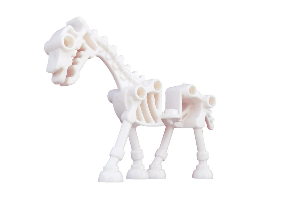Lego 2x weißes Skelettpferd Minifigur weiss White Horse Skeletal Neu New