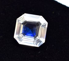 Natural Sapphire Pitambari 13.70 Ct Radiant Shape Certified Faceted Gemstone.