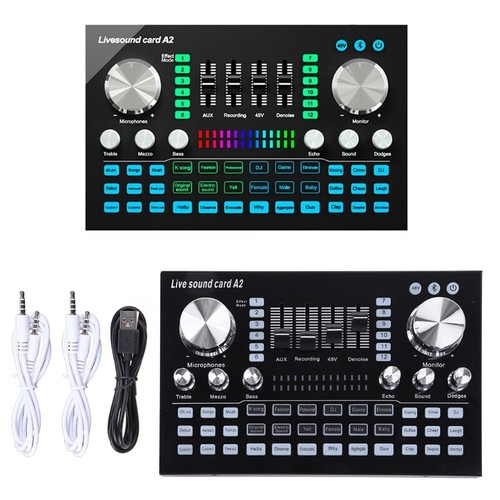 Mixer A2 Live Sound Card Widely for Tablet Laptop Computer - Afbeelding 3 van 8