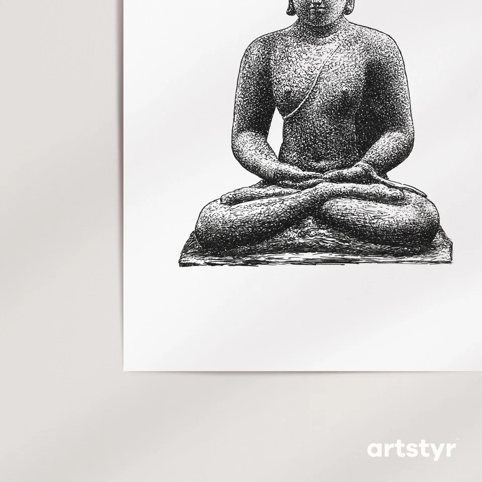Buddha on the Borobudur · Leo Gestel, 1936 ·  Giclée Wall Art Print - Image 2 of 4
