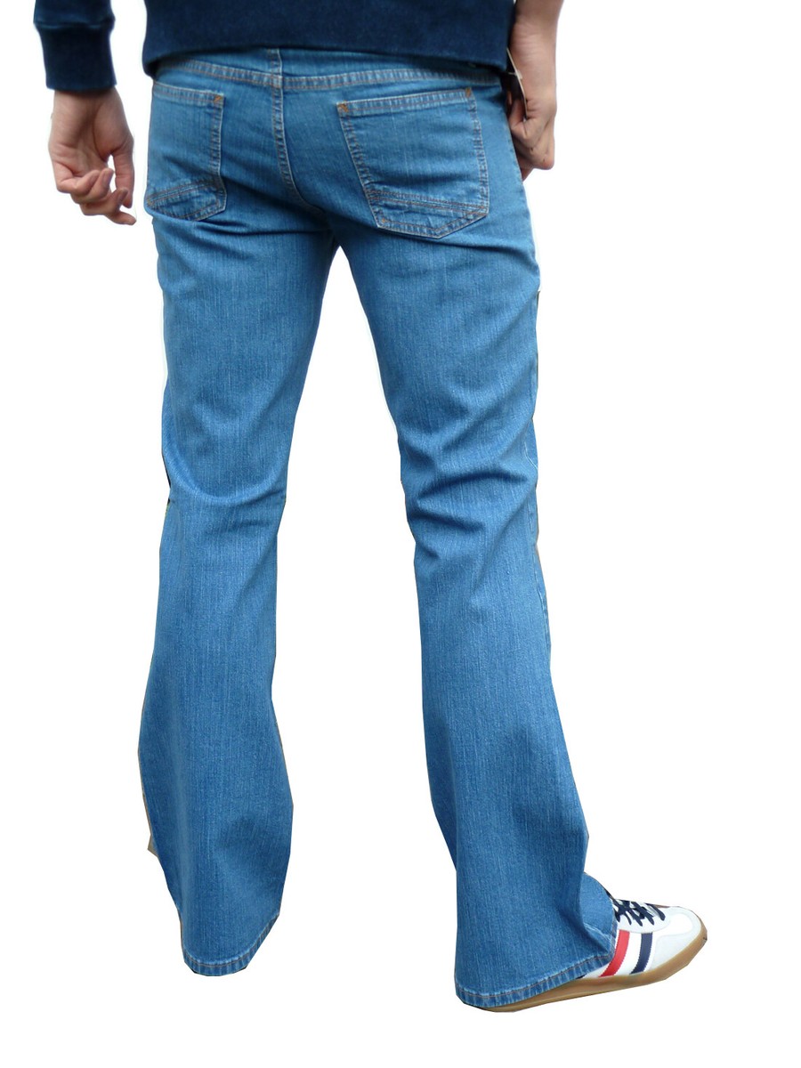 Generisch Pantaloni A Zampa Uomo In Velluto A Coste Vintage Anni '70 – Taglio Bootcut, Tinta Unita, Gamba Larga Oversize, Perfetti Per Discoteca E Tempo Libero
