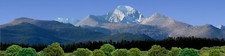 TRACKSIDE BACKDROP 481B Rocky Mountains and sky HO Scale