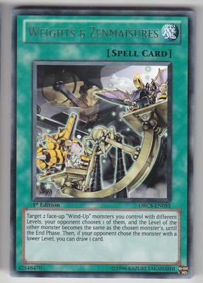 YU-GI-OH Weights & Zenmaisures Rare englisch ORCS-EN055