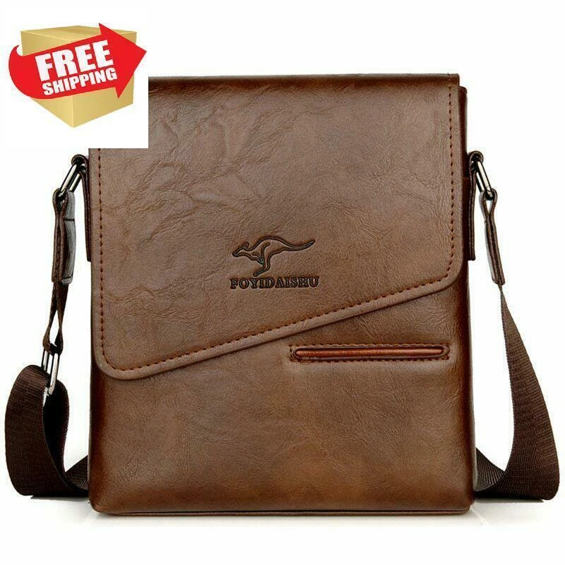 Carteras Para Hombre De Marca Bolsos De Hombro De Cuero De Viajero Mensajero New