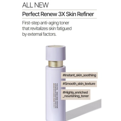 NEW] LANEIGE PERFECT RENEW 3X 2-STEP DUO SET (Refiner + Emulsion +