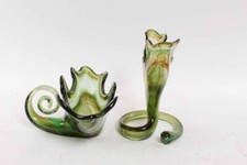 2 Vintage Art Glass Centerpiece Bowls Murano Glass