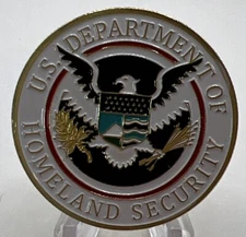 * United States Dept Home Land  Security Challenge CoinComes In Clear Capsule