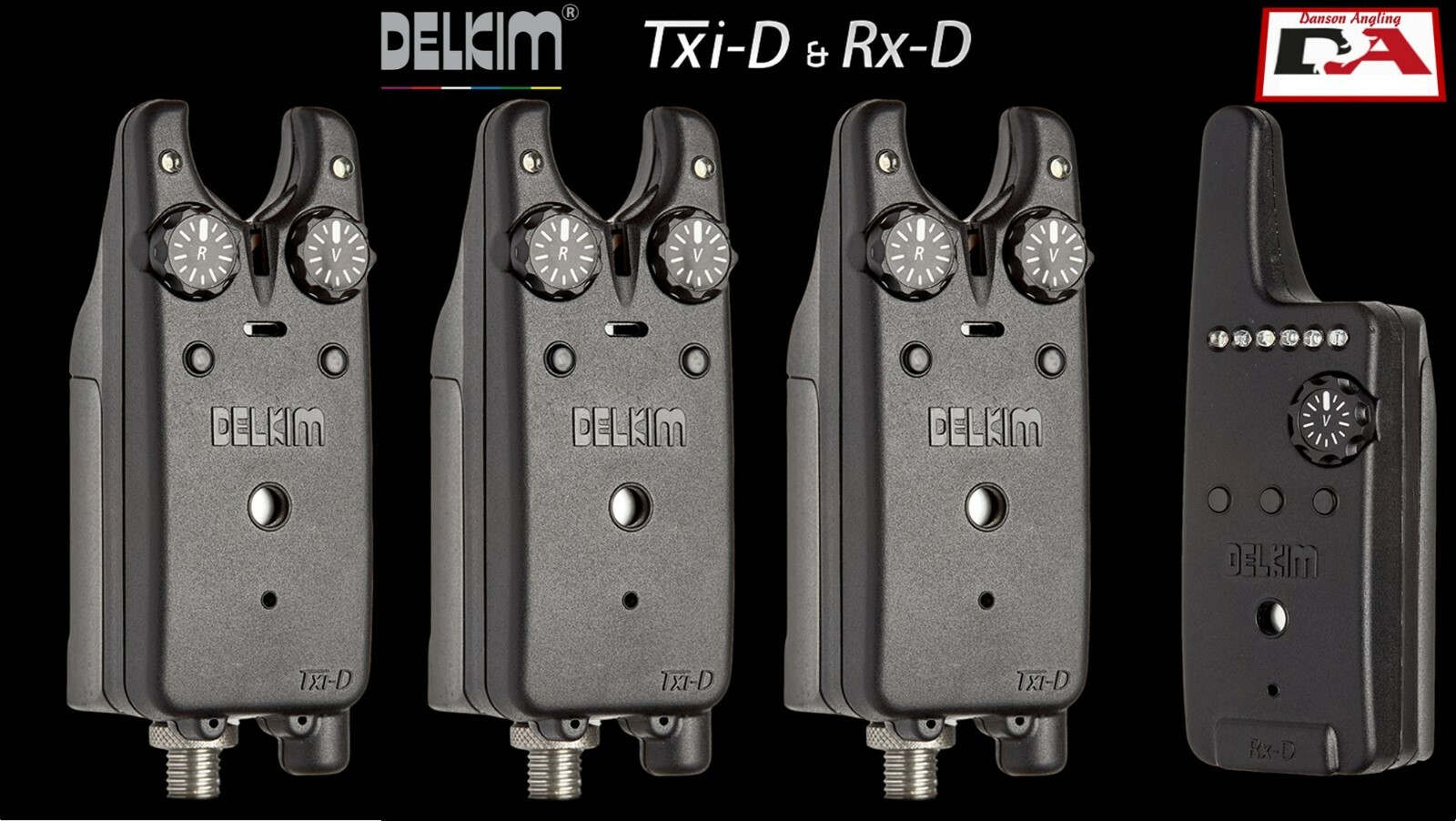 Delkim TXI D Alarms & Receiver Set Of 3 Delkim Bite Alarms + FREE