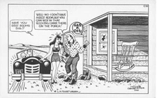 Postcard Old gas station cowboy pretty girls Navajo Indian artist C55