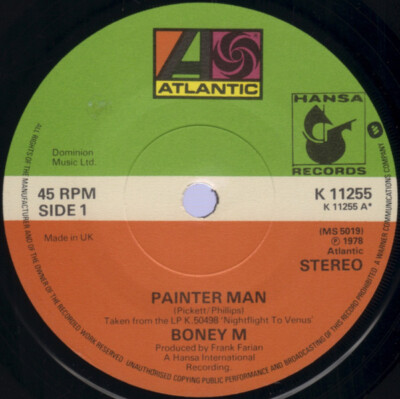 Boney M. - Painter Man 7'', Single, Sol Very Good Plus (VG+)