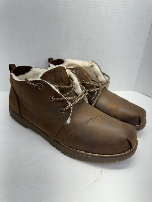 BOBS From Sketchers MEMORY FOAM Shoes WOMEN SIZE 10 Brown Suede Fluffy