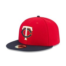  70308453 Mens New Era MLB Authentic On-Field 59Fifty Fitted - Minnesota Twins
