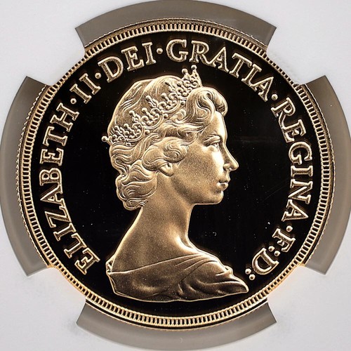 1984 Great Britain Elizabeth II Sovereign 5 Pounds Gold Proof Coin NGC PF 69 UC - Picture 4 of 4