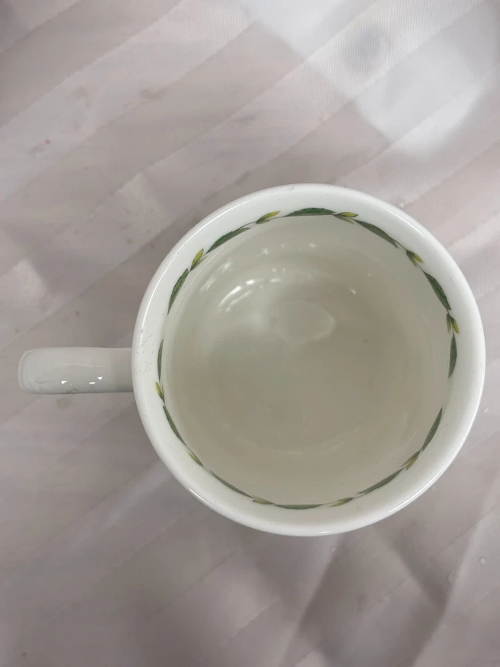 Taza de café CROWN TRENT Fine Bone China diseño rosa salvaje años 70 - 10 oz, casa de campo Foto 3 de 4