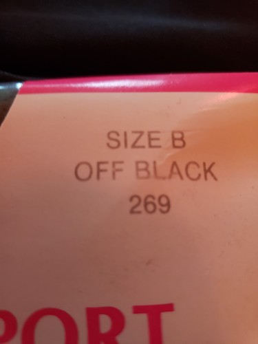 Pantyhose Stockings Tights ECT. Silky Sheer Support Sandalfoot Sz B Off Black - Picture 6 of 12