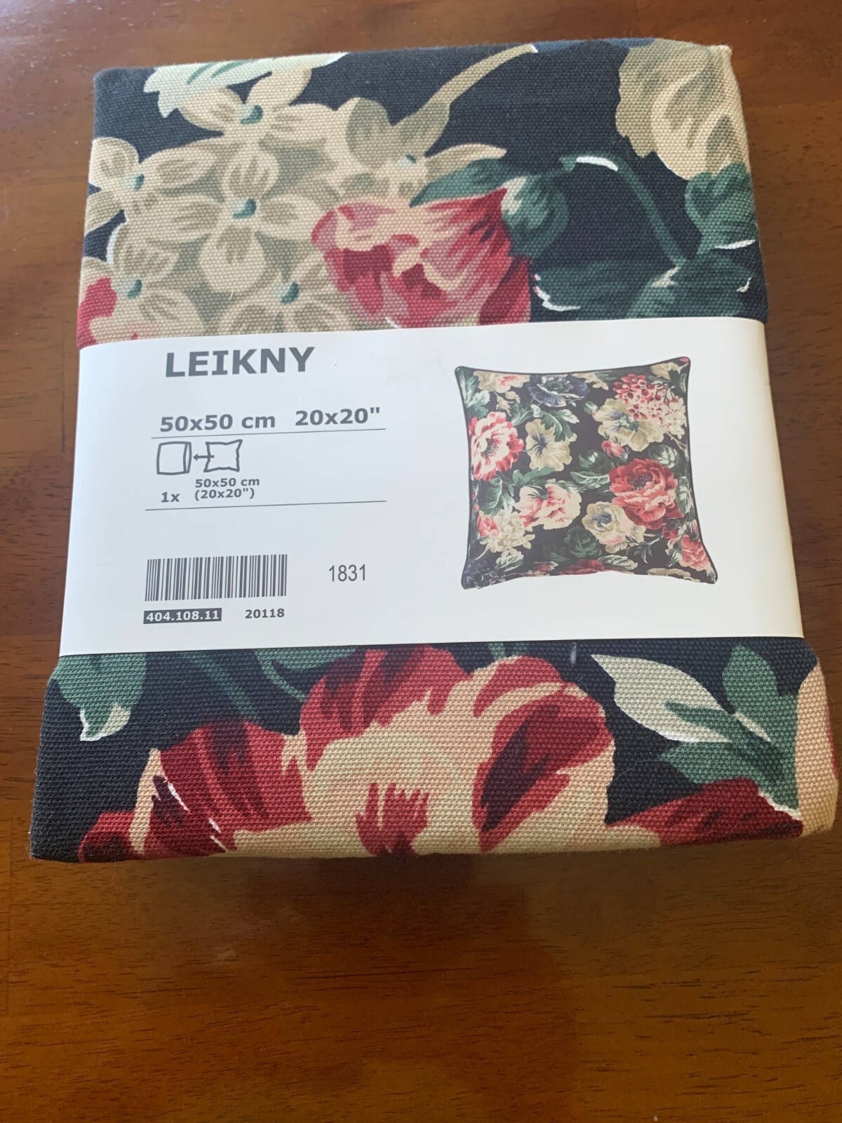 IKEA LEIKNY CUSHION/PILLOW COVER 20" X 20" NEW IN PKG eBay