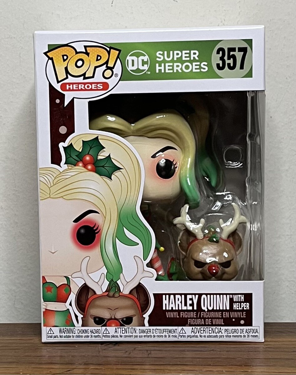 アメコミ Funko POP! Harley Quinn with Helper 357 Funko Pop! Holiday Harley Quinn With Helper #357 DC Super