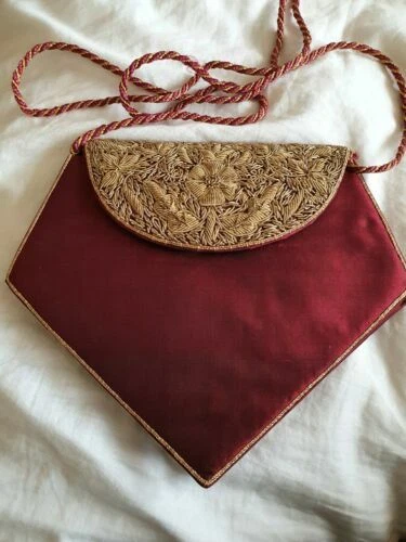 Red Silk Shoulder Bags for Women