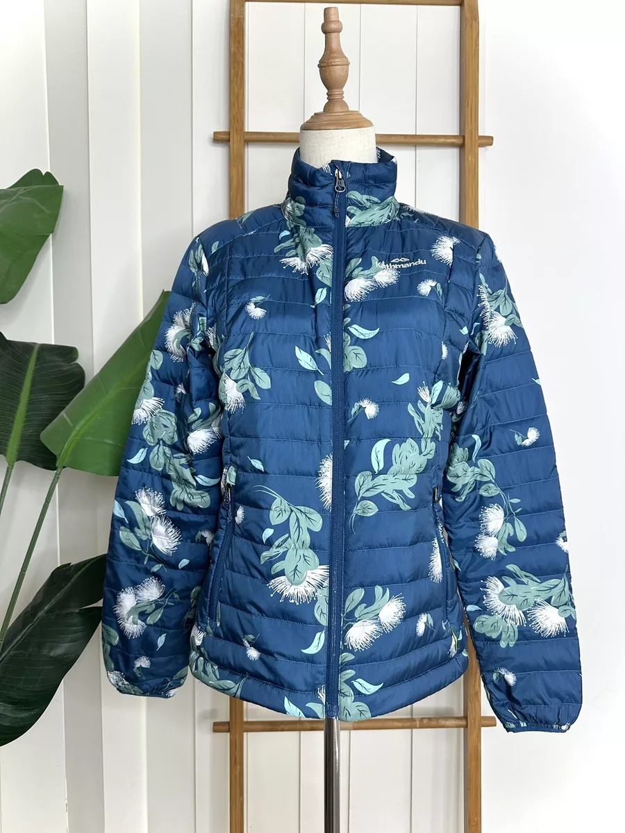 Green and shop blue jacket