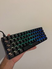 KOORUI Mechanical Gaming Keyboard, 26 RGB, black 62 Keys, Wired