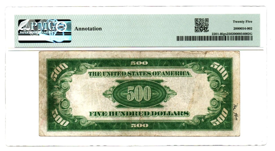 Fr. 2201-B 1934 Light Green Seal Federal Reserve Note. PMG Very Fine 25 - Image 2 of 2