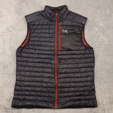 Arc'teryx Down Vest Mens Large Black Red Cerium SL Puffer Insulated Outdoor