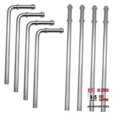 8PCS Exhaust Hangers 304 Stainless 8PCS 304 Stainless Steel Exhaust Hanger Rod