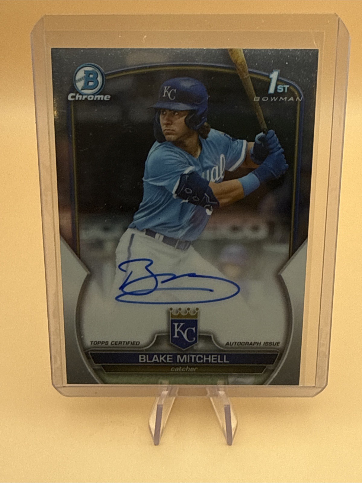 2023 Bowman Draft Blake Mitchell Auto 1st Bowman Chrome RC Signed Royals