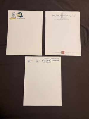 Letterhead 25 Sheets Of SALES + INVESTMENT 3 1970s Vintage Stationery Unused Lot