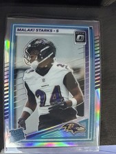 Malaki Starks #346 Optic Preview Football 2025 Panini Donruss - Rated Rookie