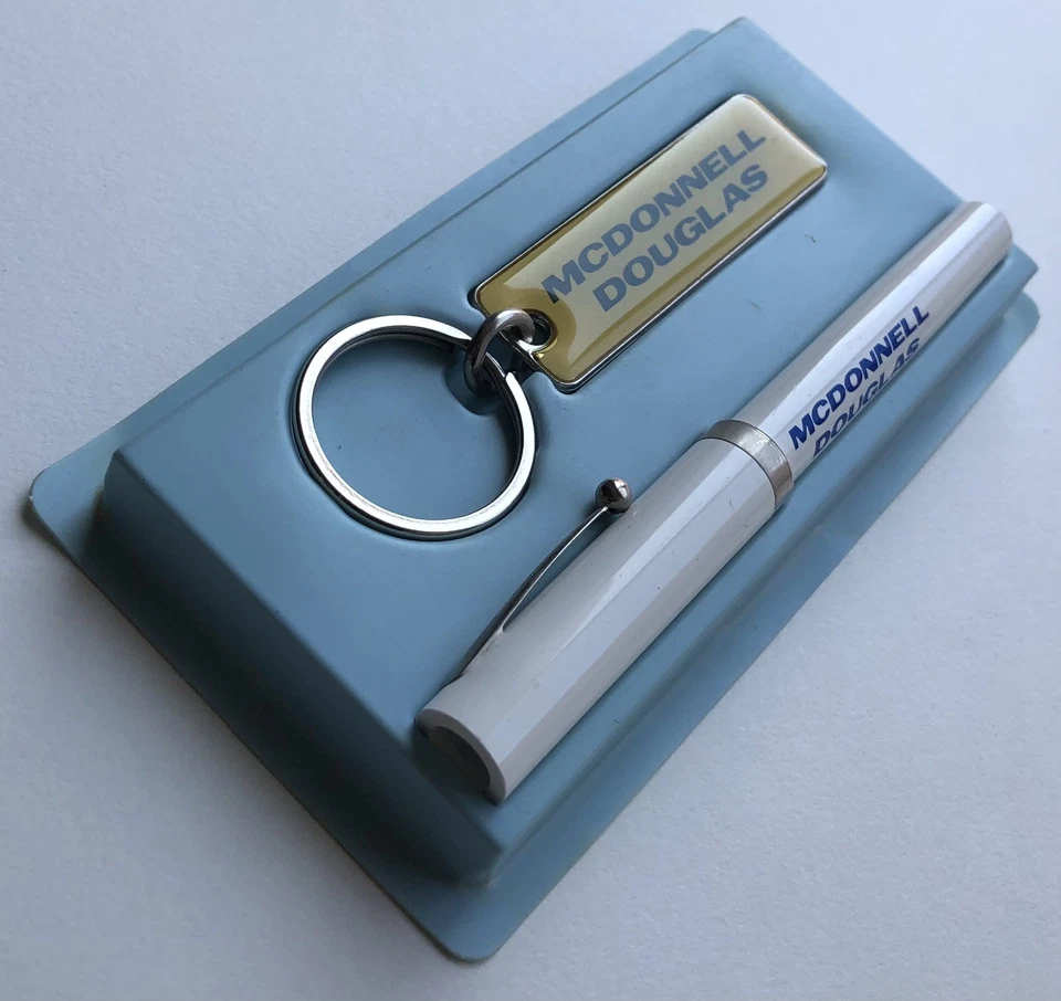 Llavero vintage de bolígrafo MCDONNELL DOUGLAS Sheaffer EE. UU. Foto 3 de 4