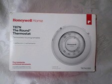 Honeywell T87N1000 Round Electronic manual thermostat " White" T87N