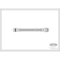 Corteco Bremsschlauch Hinten Passend FüR CitroËN C2 C3 C4 Peugeot 1007 3008 307