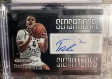 2024-2025 Prizm Black #SS-NEW Tristen Newton Sensational Signatures Rookie Auto