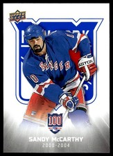 2025-26 Upper Deck Centennial New York Rangers Sandy McCarthy #58