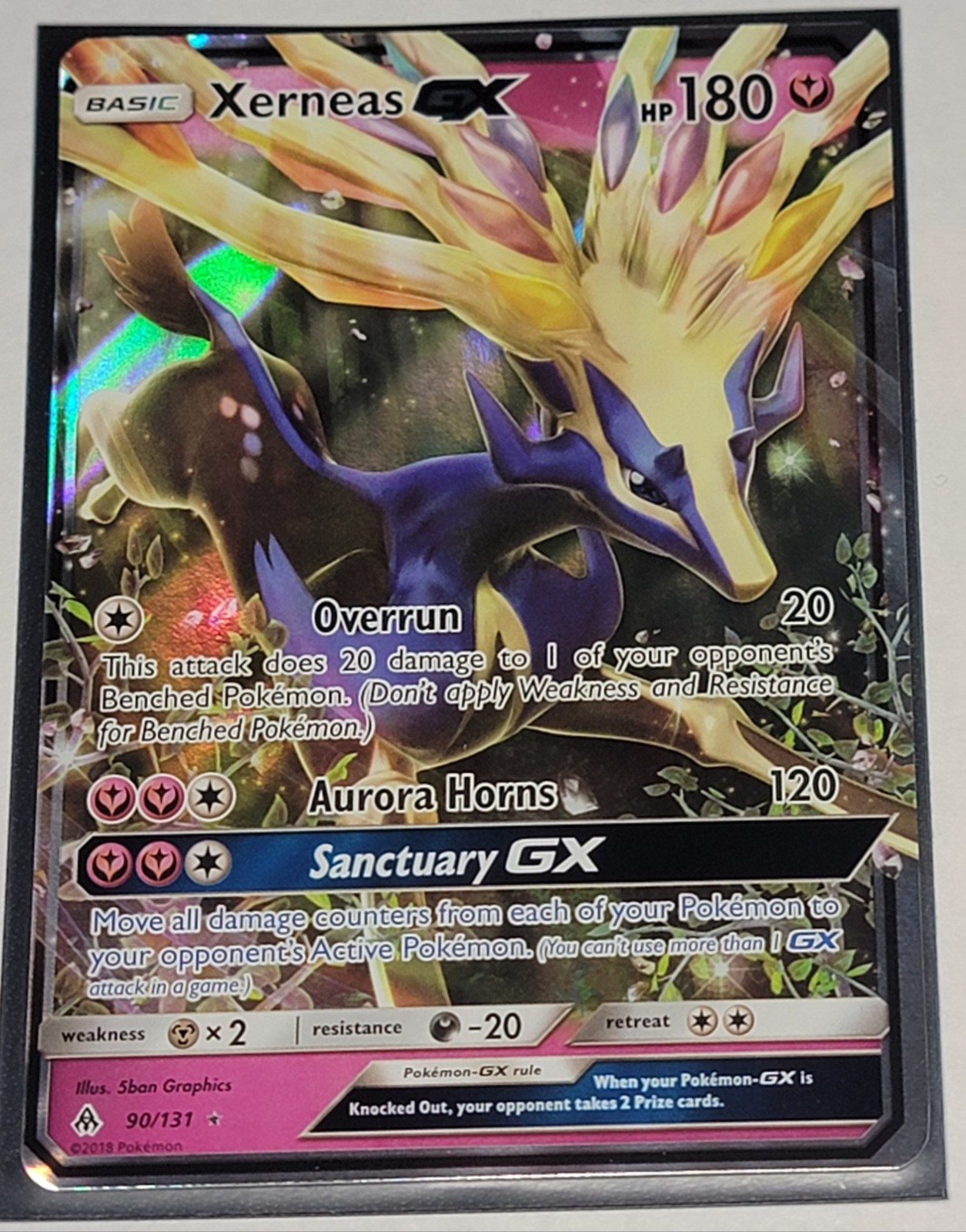Xerneas GX (90/131) - Forbidden Light - Pokémon TCG - NM