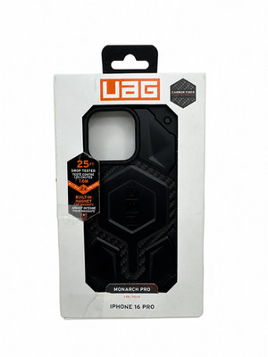 NEW! UAG Urban Armor Gear Monarch Case Apple iPhone 16 Pro Black Carbon Fiber