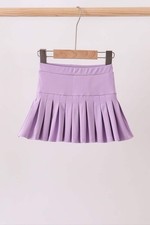 Purple pleated skort