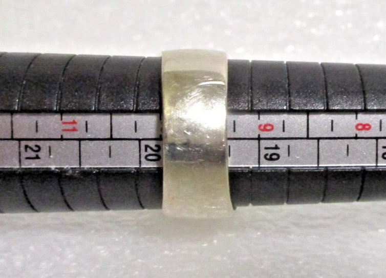 Men's Light Blue Gemstone Sterling Silver Ring (Size 10) 18.5 grams - Image 4 of 4