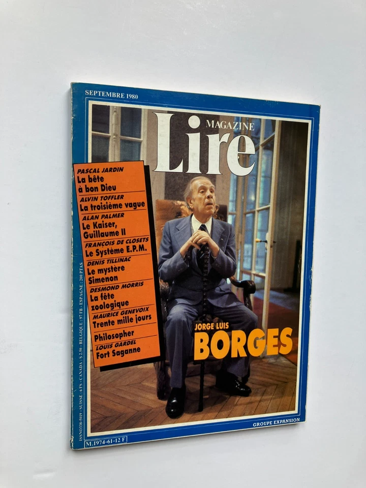 " Jorges Luis BORGES " dans le Magazine Lire n° 61, 1981 - Photo 1/1