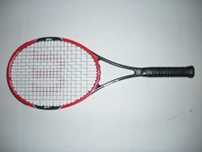 WILSON PRO STAFF 97 11.1oz RED/BLACK TENNIS RACQUET 4 1/2 NEW STRINGS 2015