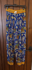 Elephant pants from Thailand with side pocket, elastic waistband, comfy, ~Medium