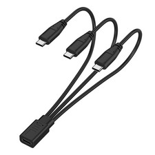 3in1 USB C Splitter Charge Cable, USBC Female to 3 TypeC Male Charging Cord, ...