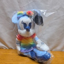 Disney Minnie Mouse Rainbow LGBTQ Pride Plush Bean Bag Stuffed Animal 2022 MM2