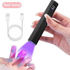 YIKOOLIN Mini UV LED Nail Lamp Gel Polish Dryer 2 Timer Rechargeable Portable