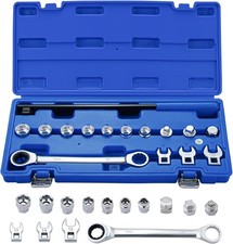 15pc Ratcheting Serpentine Belt Tool Set Removal Installation Tensioner Kit
