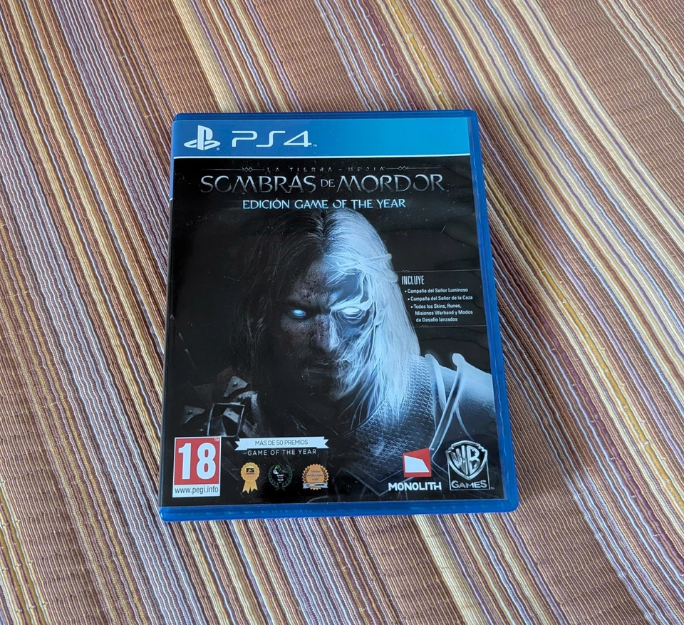 La Tierra Media: Sombras de Mordor / Guerra GOTY - PAL España / USA - Sony PS4, foto 1 de 3