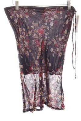 Le Group A-Linienrock Planet Rock Midirock Damen Beige Rot Größe 42