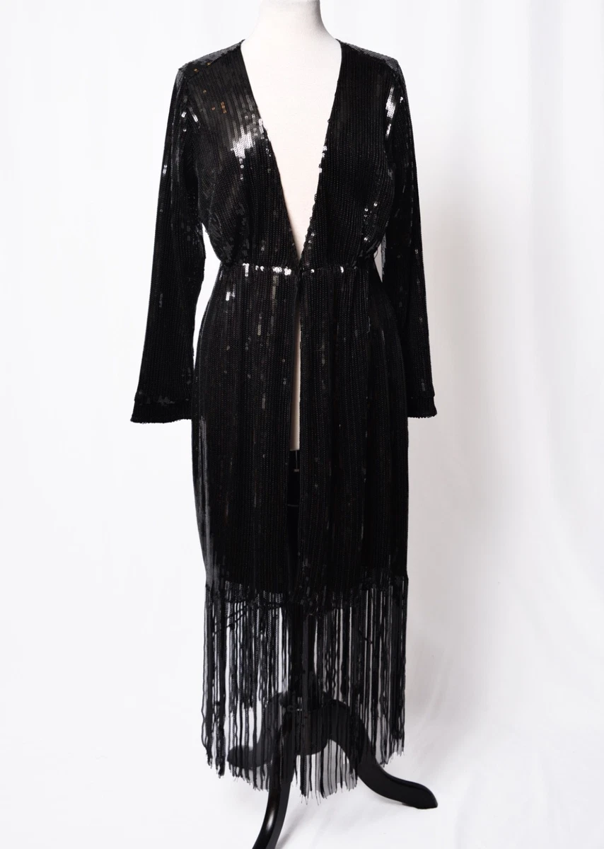 Black Long Sleeve Sequins Dresses for Women for sale | eBay