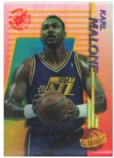 Utah Jazz - Karl Malone – Clear Cut Card